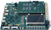 Figure 3. Development kit has AP7000 processor, LCD display, Dual Ethernet ports, USB and host-ports, PS2 ports, UARTs and connectors